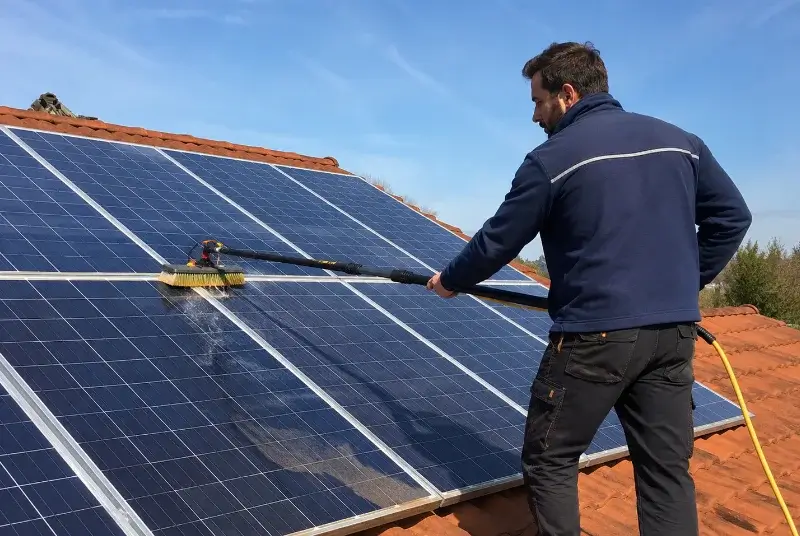 Nettoyage et entretien de panneaux solaires à Mazeray