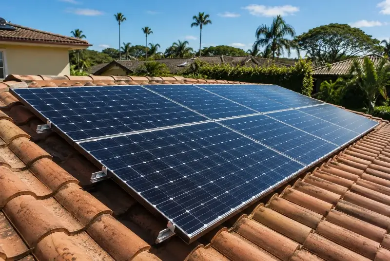 Installation de panneaux solaires à Mazeray